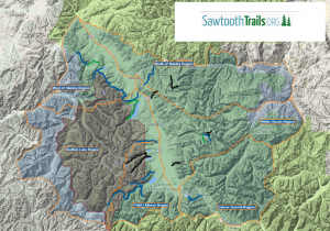 A small map of the Sawtooth area.